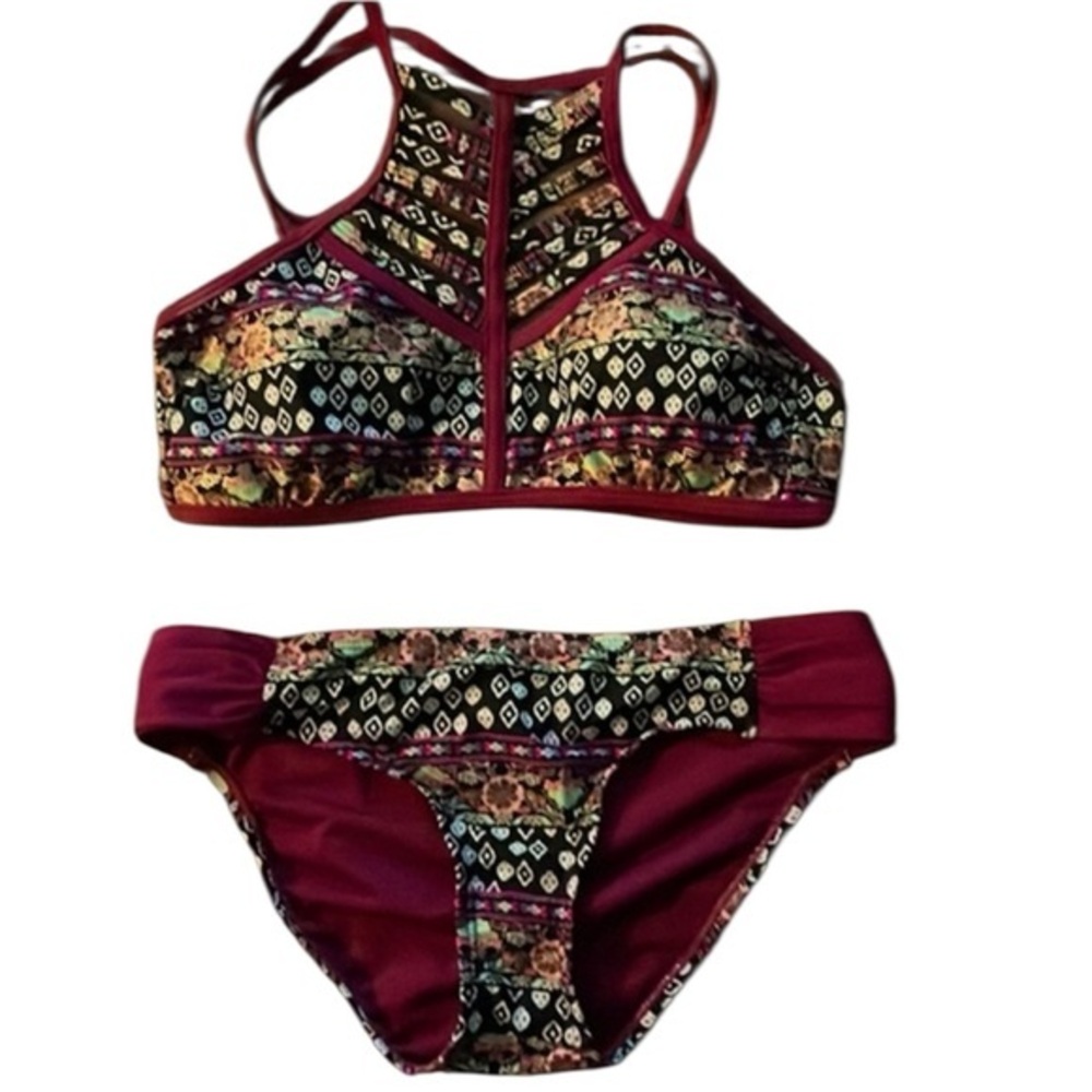 SO bikini-never worn, BoHo halter high neck. Perfect condition. TopM bottomS
